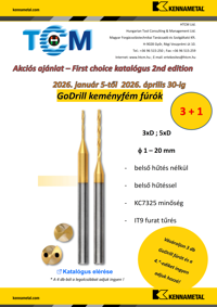 Kennametal – GoDrill keményfém fúrók