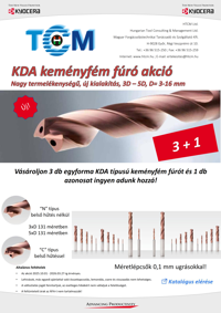 Kyocera – KDA keményfém fúró