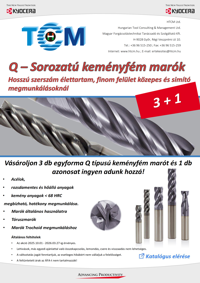 Kyocera – Q - Sorozatú keményfém marók