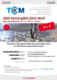Kyocera – QDA keményfém fúró