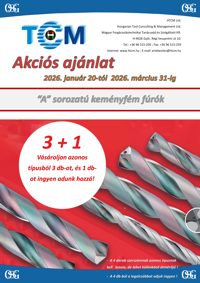 OSG – "A" sorozatú keményfém fúrók